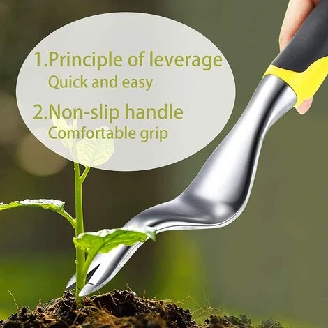 ECHOO Desherbeur Manuel 2 Pièces Alliage D'Aluminium Désherbeur à Main Outil De Suppression De Pissenlit Extracteur De Mauvaises Herbes Outil Gouge De Désherbage Pour Jardin, Pelouse, Cour 4 ECHOO Desherbeur Manuel 2 Pièces Alliage D'Aluminium Désherbeur à Main Outil De Suppression De Pissenlit Extracteur De Mauvaises Herbes Outil Gouge De Désherbage Pour Jardin, Pelouse, Cour – Image 4