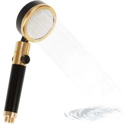 LIFCAUSAL Pommeau De Douche Rotatif Avec Interrupteur Marche/arrêt Économie D'eau Pommeau De Douche à Main Haute Pression G1/2 Remplacement De Pommeau De Douche à Main Réglable Pour Salle De Bain
