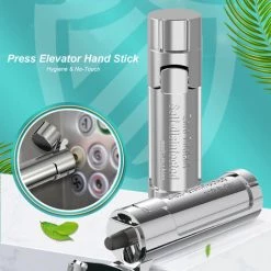 LIFCAUSAL Ouvre-porte Sans Contact Plus Proche Presse Ascenseur Bâton à Main Hygiène Ouvre-porte Poignée De Porte Pour Pousser Le Bouton D'ascenseur Ouvert -Outil pour désherber Soldes 54423477 3