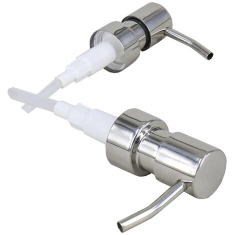 LIFCAUSAL Le Distributeur De Pompe De Distributeur De Savon Et De Lotion En Acier Inoxydable Remplace Les Pompes De Distributeur De Bouteille De Tête Pompe De Remplacement Polie S'applique à 2,5 Cm / 0,98 Pouce De Diamètre 4 LIFCAUSAL Le Distributeur De Pompe De Distributeur De Savon Et De Lotion En Acier Inoxydable Remplace Les Pompes De Distributeur De Bouteille De Tête Pompe De Remplacement Polie S'applique à 2,5 Cm / 0,98 Pouce De Diamètre – Image 4