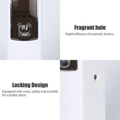 LIFCAUSAL Distributeur Automatique De Spray Désodorisant Distributeur De Parfum Mural Distributeur Automatique De Spray Aérosol De Contrôle Des Odeurs Pour Chambre à Coucher Hôtel Bureau Lieu Commercial -Outil pour désherber Soldes 54423484 3