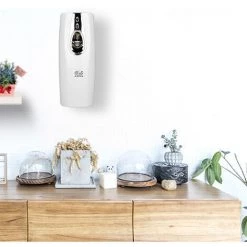 LIFCAUSAL Distributeur Automatique De Spray Désodorisant Distributeur De Parfum Mural Sans Ongles Distributeur De Spray Aérosol De Contrôle Automatique Des Odeurs De Bureau Pour Chambre à Coucher Hôtel Bureau Lieu Commercial -Outil pour désherber Soldes 54423487 4