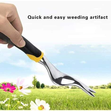 QERSTA Outil De Désherbage Manuel Pour Terrasse Extraction De Mauvaises Herbes - Pour Jardin, Extérieur, Plantation De Fleurs - Pour Enlever Les Mauvaises Herbes 5 QERSTA Outil De Désherbage Manuel Pour Terrasse Extraction De Mauvaises Herbes - Pour Jardin, Extérieur, Plantation De Fleurs - Pour Enlever Les Mauvaises Herbes – Image 5