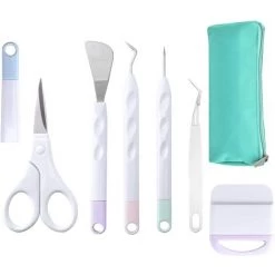 QERSTA Outils De Désherbage Ensemble D'outils De Désherbage En Vinyle Outil De Traçage Ensemble D'outils De Désherbage De Base Pour Scrapbooking, Croquis (7 Pièces)