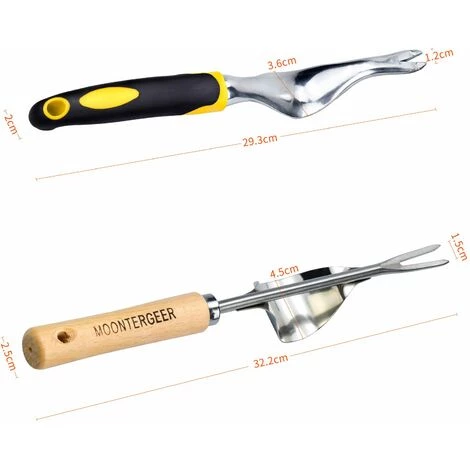 QERSTA 2pcs Désherbeur Manuel En Acier Inoxydable, Outil De Ciseau De Désherbage Avec Manche En Bois, Outils De Jardinage, Désherbeur De Pissenlit En Forme De Y 2 QERSTA 2pcs Désherbeur Manuel En Acier Inoxydable, Outil De Ciseau De Désherbage Avec Manche En Bois, Outils De Jardinage, Désherbeur De Pissenlit En Forme De Y – Image 2
