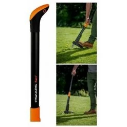 Fiskars 139950 Xact Désherbeur, 4 Dents -Outil pour désherber Soldes 5485588 4