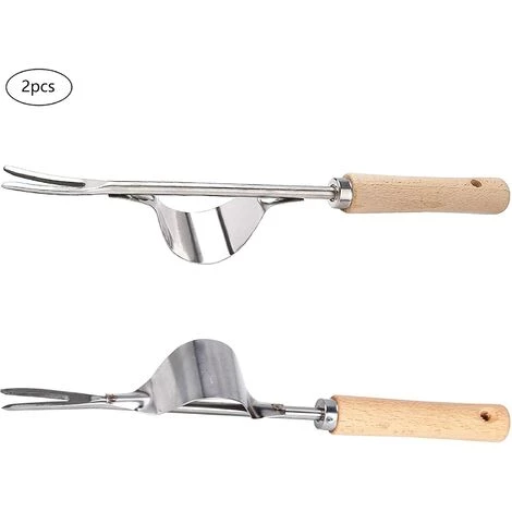 HKLFFJA Désherbeur En Acier Inoxydable 2 Pièces Désherbeur Manuel Désherbeur À Main En Acier Inoxydable Désherbeur Manuel De Jardinage Outil De Désherbage En Forme De Y Pour Plantation De Jardin Pelouse Cour 1 HKLFFJA Désherbeur En Acier Inoxydable 2 Pièces Désherbeur Manuel Désherbeur À Main En Acier Inoxydable Désherbeur Manuel De Jardinage Outil De Désherbage En Forme De Y Pour Plantation De Jardin Pelouse Cour