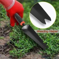 ENLENK Extracteur Mauvaises Herbes Manuel, Outil Désherbage Acier Qualité, Outil Suppression Pissenlit, Pour Planter, Désherber, Creuser LéGumes, Transplanter Semis Fleurs, Mesurer Profondeur Plantation -Outil pour désherber Soldes 54995104 5