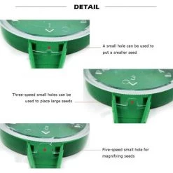 ENLENK Distributeur De Semences, Outils De Jardin 5 Semoirs à Graines Réglables, Transplanteurs Et Perforateurs De Différentes Tailles -Outil pour désherber Soldes 54995107 4