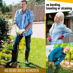 VERSAILLESFR Coupe-mauvaises Herbes De Jardin - Outil De Jardinage Durable - Outil De Jardinage Pour Se Lever Et Enlever Les Mauvaises Herbes Noir 15*20*3.5cm,Versailles -Outil pour désherber Soldes 55453509 3