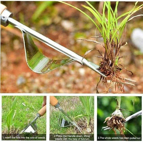 ECHOO Étrille En Acier Inoxydable Jardin Manuel Weeds Pulling Ameublissement Du Sol Manuel Désherbage Jardinage Outil 4 ECHOO Étrille En Acier Inoxydable Jardin Manuel Weeds Pulling Ameublissement Du Sol Manuel Désherbage Jardinage Outil – Image 4