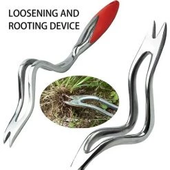 Fei Yu Boyuan Outil De Désherbage Manuel, Conception De Bouche De Pelle En Acier Inoxydable En Forme De Y, Assouplissement Du Sol, Creusement De Légumes, Transplantation De Semis Et De Semis De Fleurs -Outil pour désherber Soldes 55599667 4
