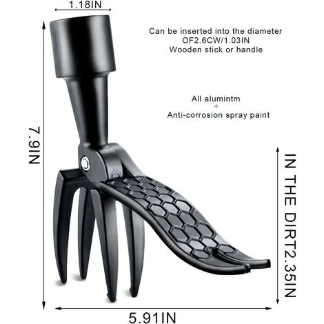 Désherbeur Manuel En Aluminium Résistant Aux Pliures, Pelle à Désherber Manuelle Sans Se Pencher Sur Le Désherbeur De Jardin, Cadeaux Pour Jardiniers Et Jardinières-Macaron 2 Désherbeur Manuel En Aluminium Résistant Aux Pliures, Pelle à Désherber Manuelle Sans Se Pencher Sur Le Désherbeur De Jardin, Cadeaux Pour Jardiniers Et Jardinières-Macaron – Image 2