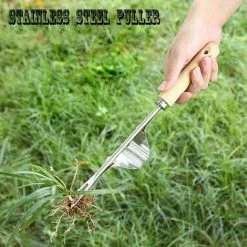 FLYME Désherbeur à Main En Acier Inoxydable 2 Pièces, Fourche De Qualité Supérieure, Outil De Fourche De Jardin, Désherbeur à Main De Jardin Poignée De Désherbage Extracteur De Pissenlit -Outil pour désherber Soldes 56741544 3
