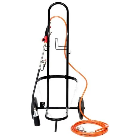 Desherbeur Thermique Tuyau 2m Bruleur 50 Mm Détendeur Propane Chariot à Roues Allumage Piezo Proweltek 2 Desherbeur Thermique Tuyau 2m Bruleur 50 Mm Détendeur Propane Chariot à Roues Allumage Piezo Proweltek – Image 2