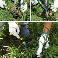 FLYME 2 Pièces Extracteur De Mauvaises Herbes à Main, Outils De Désherbage De Râteau D'extracteur De Mauvaises Herbes à Main En Acier Inoxydable -Outil pour désherber Soldes 57685861 5