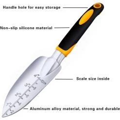ABCRITAL Truelle De Jardin En Acier Inoxydable Pour Planter, Transplanter, Désherber, Déplacer -Outil pour désherber Soldes 57779371 3