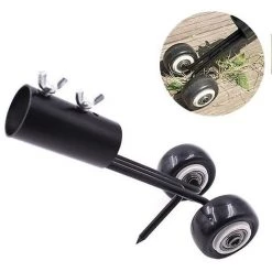 Fei Yu Rouleaux De Pelouse Crochet à Herbe Sur Roues Manche à Balai Jardinage à Domicile Outils De Mauvaises Herbes