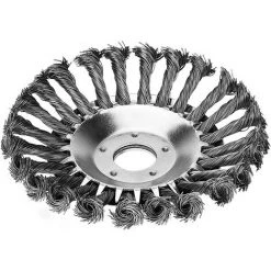 TANABATA 8'' Brosse à Désherber Ronde Pour Débroussailleuse Outils De Pelouse, 200x25,4mm Tête Brosse Désherbage Avec Roue En Fil D'acier Massif Pour Jardin Agriculture (8 Pouce Accessoires Kit) -Outil pour désherber Soldes 58221315 3