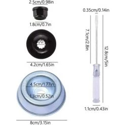 TANABATA Tete Brosse Debroussailleuse Pour Désherbeurs Manuels, Tête Brosse Désherbage 6 Pouces Métallique, Brosse Métallique Pour Nettoyer Les Mauvaises Herbes Balcon Ou Jardin (25 Mm X 150 Mm) -Outil pour désherber Soldes 58221318 4
