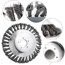 TANABATA Tete Brosse Debroussailleuse Pour Désherbeurs Manuels, Tête Brosse Désherbage 6 Pouces Métallique, Brosse Métallique Pour Nettoyer Les Mauvaises Herbes Balcon Ou Jardin (25 Mm X 150 Mm) -Outil pour désherber Soldes 58221318 5