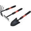 AOUGO Désherbeur Mini Pelle Râteau Creuser Ensemble D'outils De Jardin Pour La Plantation Repiquage Désherbage Accessoires De Jardin Multifonctionnels
