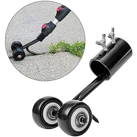 GUAZHUNIFR Outil De Désherbage Avec Roues, Désherbeur Pour Crevasse, Outil De Désherbage Manuel à Tête Droite,GU.B/bon 2 GUAZHUNIFR Outil De Désherbage Avec Roues, Désherbeur Pour Crevasse, Outil De Désherbage Manuel à Tête Droite,GU.B/bon – Image 2
