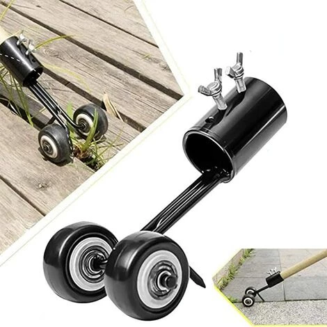 GUAZHUNIFR Outil De Désherbage Avec Roues, Désherbeur Pour Crevasse, Outil De Désherbage Manuel à Tête Droite,GU.B/bon 3 GUAZHUNIFR Outil De Désherbage Avec Roues, Désherbeur Pour Crevasse, Outil De Désherbage Manuel à Tête Droite,GU.B/bon – Image 3