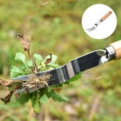 GUAZHUNIFR Désherbage Avec Poignée En Acier Inoxydable De Jardin Extracteur De Mauvaises Herbes 28 Cm X 2,3 Cm，GU.B/bon -Outil pour désherber Soldes 58700376 4