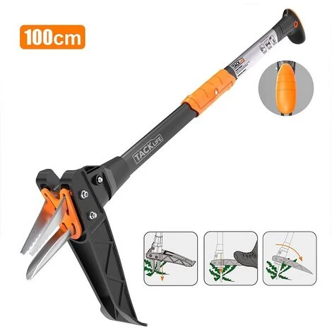 TODOT Désherbeur Manuel , 100CM Désherbeur Télescopique, Pédale Robuste En Acier Inoxydable, 3 Griffes, Économie De Temps Et D'Efforts -GSW1A 1 TODOT Désherbeur Manuel , 100CM Désherbeur Télescopique, Pédale Robuste En Acier Inoxydable, 3 Griffes, Économie De Temps Et D'Efforts -GSW1A