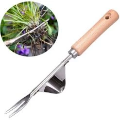 LTS FAFA Outil De Désherbage De Jardin De 12 Pouces, Base De Levier En Acier Inoxydable Résistant à La Rouille