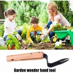 ENLENK Outil De Désherbage Manuel En Acier Inoxydable, Outils De Désherbage Rapide Pour économie De Main-d'oeuvre, Y Compris Râteau De Transplantation Pour Graines En Pot, Fleurs, Pelouse De Jardin -Outil pour désherber Soldes 58843701 5