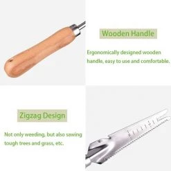 ENLENK Outil De Désherbage Manuel Désherbeur À Main En Acier Inoxydable Avec Mesure Outil De Désherbage Manuel à Poignée Pour Pelouse Creuser Transplanter Désherber Gazon -Outil pour désherber Soldes 58844737 4