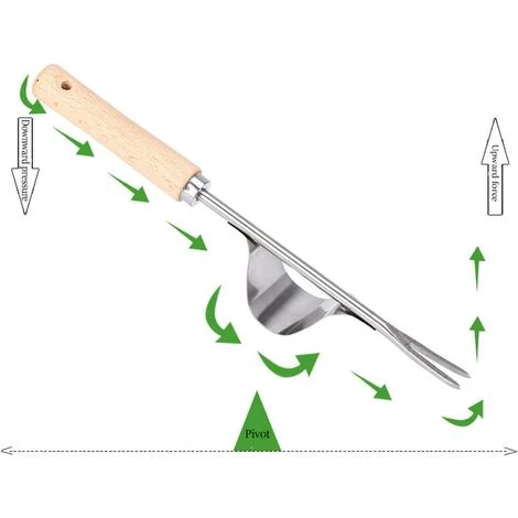 ENLENK 2 Pièces En Acier Inoxydable Désherbeur à Main Qualité Supérieure Fourche Jardin Fourche Outil Jardin Désherbeur à Main Poignée Désherbage Pissenlit Extracteur 4 ENLENK 2 Pièces En Acier Inoxydable Désherbeur à Main Qualité Supérieure Fourche Jardin Fourche Outil Jardin Désherbeur à Main Poignée Désherbage Pissenlit Extracteur – Image 4