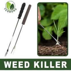ILOVEMILAN Outil Manuel De Désherbage En Acier Inoxydable Weed Gouge 2pcs