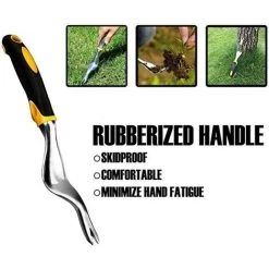 MINKUROW Extracteur De Mauvaises Herbes Jardin Pissenlit De Désherbeur à Main Désherbeur à Main En Acier Inoxydable Outil D'élimination Des Pissenlits à Main Cultiver Des Outils De Jardinage Faits à La Main -Outil pour désherber Soldes 59790269 3