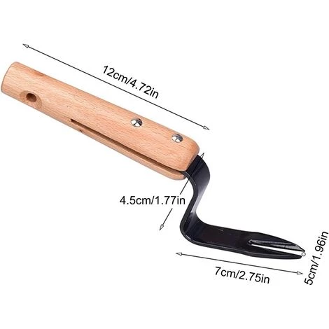 MINKUROW Désherbeur Manuel Outil Arrache Herbe De Jardinage Couteau Desherbeur Désherbeur À Main En Acier Inoxydable Avec Poignée Bois Outil De Désherbage Outil De Jardinage Outil De Suppression Pissenlit 5 MINKUROW Désherbeur Manuel Outil Arrache Herbe De Jardinage Couteau Desherbeur Désherbeur À Main En Acier Inoxydable Avec Poignée Bois Outil De Désherbage Outil De Jardinage Outil De Suppression Pissenlit – Image 5