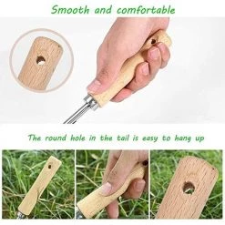 MINKUROW Manuelle Racine Désherbage Outils Garden Hand Weeder Outil De Désherbage De Qualité Supérieure Herbe Fourche Pour Poignées De Désherbage Extracteur De Pissenlit Les Pelouses De Jardin 1 Jeu -Outil pour désherber Soldes 59790538 5