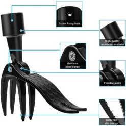 MINKUROW Outil D'extraction De Mauvaises Herbes Debout Avec Plaque De Pied, Outil De Désherbage Portable 3 Pièces Avec 3 Griffes Pour Pelouse De Jardin (sans Poignée) -Outil pour désherber Soldes 59790712 3