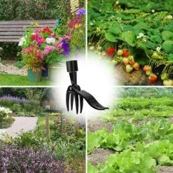 MINKUROW Outil D'extraction De Mauvaises Herbes Debout Avec Plaque De Pied, Outil De Désherbage Portable 3 Pièces Avec 3 Griffes Pour Pelouse De Jardin (sans Poignée) -Outil pour désherber Soldes 59790712 5
