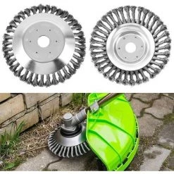 GALOZZOIT Brosse à Mauvaises Herbes Pour Débroussailleuse 200 X 25,4 Mm Fil D'acier Tête De Coupe Professionnelle (8 Pouces) -Outil pour désherber Soldes 59800046 2