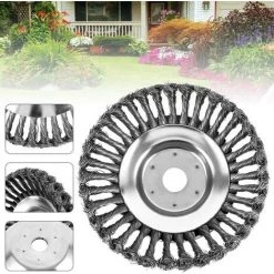 GALOZZOIT Brosse à Mauvaises Herbes Pour Débroussailleuse 200 X 25,4 Mm Fil D'acier Tête De Coupe Professionnelle (8 Pouces) -Outil pour désherber Soldes 59800046 3