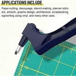 GALOZZOIT 2PCS Craft Cutting Tools, Stainless Steel Craft Knives With 360-degree Rotating Blade, Craft Hobby Scrapbooking Stencil Art Cutting Tool For Cutting, Model Making, Carving, Scoring, Etching, Trimming 7 GALOZZOIT 2PCS Craft Cutting Tools, Stainless Steel Craft Knives With 360-degree Rotating Blade, Craft Hobby Scrapbooking Stencil Art Cutting Tool For Cutting, Model Making, Carving, Scoring, Etching, Trimming -Outil pour désherber Soldes 59800568 3