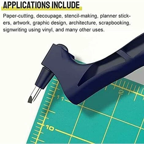 GALOZZOIT 2PCS Craft Cutting Tools, Stainless Steel Craft Knives With 360-degree Rotating Blade, Craft Hobby Scrapbooking Stencil Art Cutting Tool For Cutting, Model Making, Carving, Scoring, Etching, Trimming 3 GALOZZOIT 2PCS Craft Cutting Tools, Stainless Steel Craft Knives With 360-degree Rotating Blade, Craft Hobby Scrapbooking Stencil Art Cutting Tool For Cutting, Model Making, Carving, Scoring, Etching, Trimming – Image 3