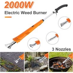 JMAX Désherbeur Thermique électrique 2000w Avec 3 Buse -Outil pour désherber Soldes 59920364 2