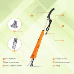 JMAX Désherbeur Thermique électrique 2000w Avec 3 Buse -Outil pour désherber Soldes 59920364 4