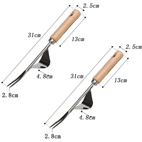 Yoouyida 2 Outil De Jardinage De Désherbeur à Main En Acier Inoxydable,Outil De Désherbage Géré Par Extracteur De Mauvaises Herbes Pour Pelouse De Jardin 2 Yoouyida 2 Outil De Jardinage De Désherbeur à Main En Acier Inoxydable,Outil De Désherbage Géré Par Extracteur De Mauvaises Herbes Pour Pelouse De Jardin – Image 2