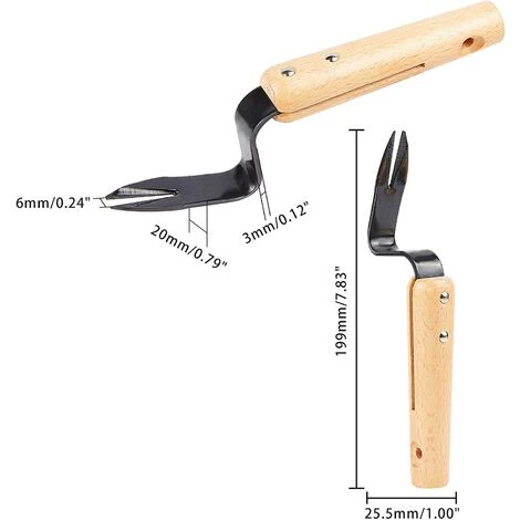 ENLENK Outil D'Extraction à Main, 2 Extracteur De Mauvaises Herbes Manuel, Outil D'Élimination Des Mauvaises Herbes Avec Poignée Ergonomique Pour Entretien Du Jardin 2 ENLENK Outil D'Extraction à Main, 2 Extracteur De Mauvaises Herbes Manuel, Outil D'Élimination Des Mauvaises Herbes Avec Poignée Ergonomique Pour Entretien Du Jardin – Image 2