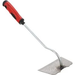 AOUGO Gardening Hand Hoe Small Hoe Shovel Stainless Steel Hoe Garden Tool For Weeding Planting Weed Removal Tool