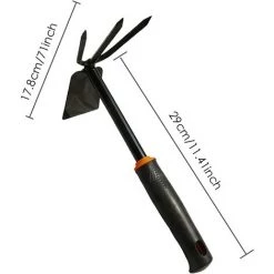 AOUGO 4 Pcs Lawn Garden Hand Tools Kit Digging Weeding Planting Spade Shovel Flower Plant Fruit Vegetable Gardening Tool Set 4PCS -Outil pour désherber Soldes 60282010 3